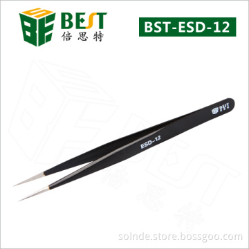 BEST-ESD-12 Precision fine point tweezers for mobile phone